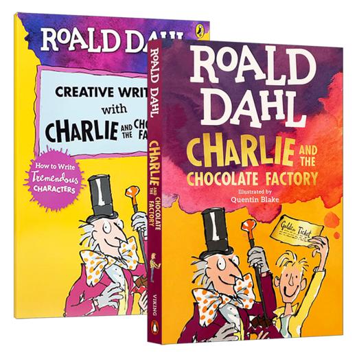 查理和巧克力工厂2册 英文原版 Charlie and the Chocolate Factory 罗尔德达尔 儿童英语读物章节书籍 商品图1