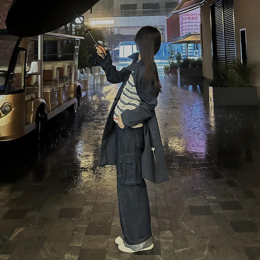 ROMI STUDIO“工装美学”舒适牛仔棉休闲多口袋工装裤RWBAX81724 商品图2