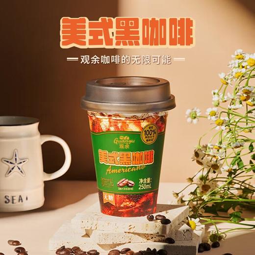 观余无糖美式黑咖啡 便携即饮便携咖啡饮料 250ml/杯 商品图0