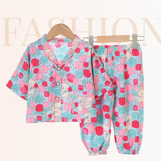 【YW】无忧购儿童绵绸睡衣套装空调服家居服两件套（截单后3-5天发货) 商品图7