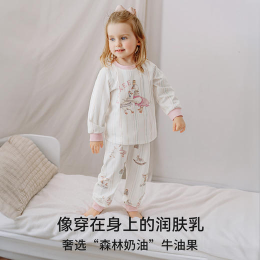 【宝宝服饰】嫚熙儿童家居服套装丝柔果棉睡衣套装空调服 商品图2