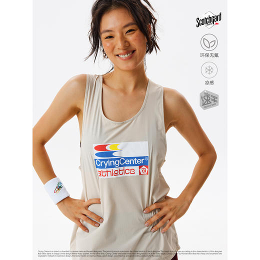 CryingCenter 哭喊中心马拉松号码牌 轻量速干透气跑步背心 商品图2