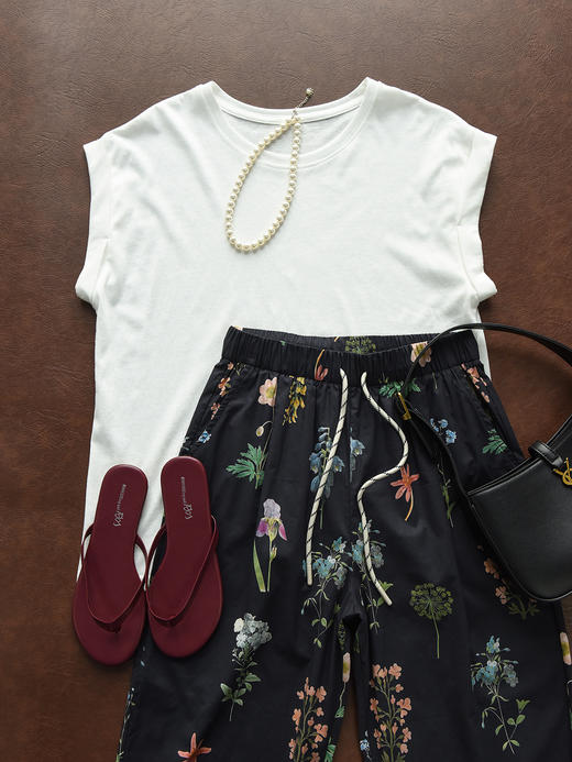 独特还花奶奶裤显瘦九分裤梨形身材救星来了 商品图8