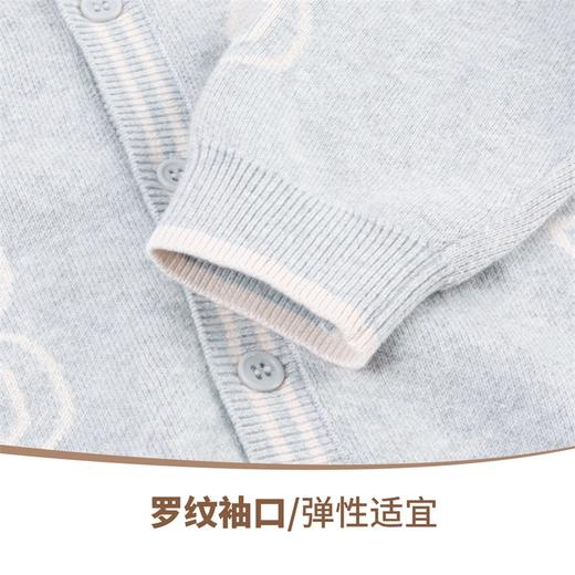 贝贝怡春秋季新款男童针织开衫纯棉柔软亲肤毛衣不易起球ZB3ES028 商品图5