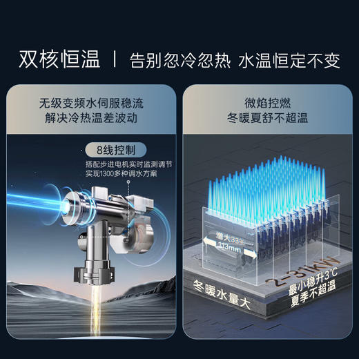 卡萨帝（Casarte）16升揽光套系【蝶舞CWQ5】家用富锶燃气热水器天然气 国家补贴以旧换新 S级静音 JSQ31-16CWQ5U1 商品图4