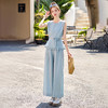 休闲时尚马甲套装女2025夏季新款洋气减龄小个子超火阔腿裤两件套WQE2528BBL 商品缩略图1
