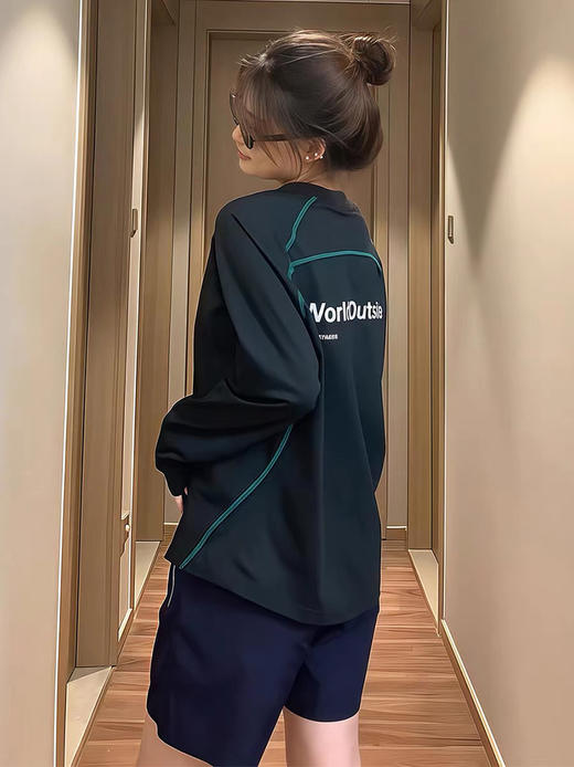 秋新！山系机能风~情侣轻量舒适速干透气长袖T恤 商品图2