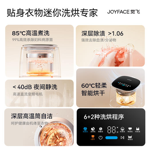 觉飞Z1内衣裤迷你洗衣机洗烘一体全自动0.5KG清洗机 商品图1
