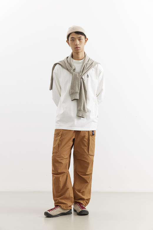 吃茶去chichaqu25经典全棉保暖半高领领长袖T恤城市休闲男女 商品图3