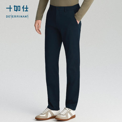 秋冬梭织棉弹松紧腰显瘦商务直筒长裤-SP06-02 商品图6