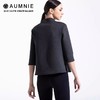 AUMNIE空气层七分袖上衣冬装长袖针织弹力打底衫女内搭T恤 商品缩略图4