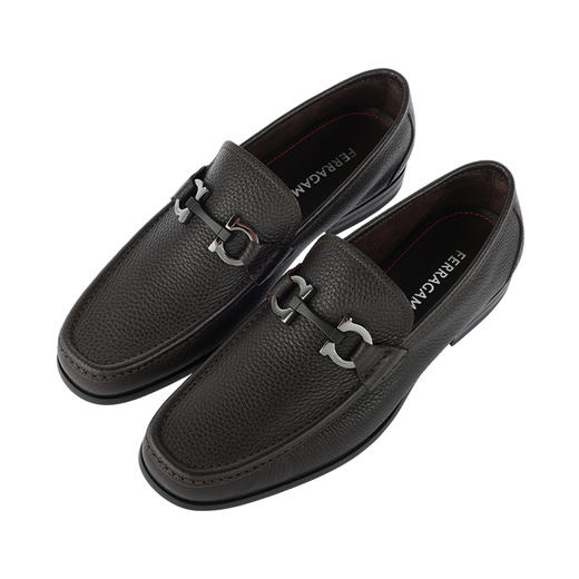【新品到仓超惠秒】Salvatore Ferragamo 菲拉格慕 男士经典百搭马蹄扣商务休闲皮鞋 12410 商品图0