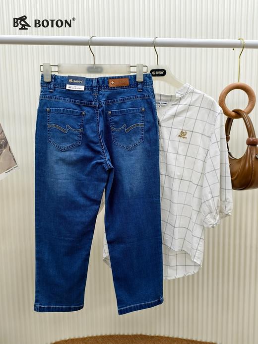 【第2件半价！尾货清仓不退换】波顿女士七分牛仔裤LF563217 商品图2