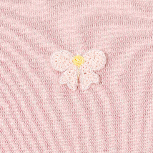 贝贝怡春秋新款女童纯色线衫女孩休闲毛衣外穿内搭上衣ZB3ES025 商品图6