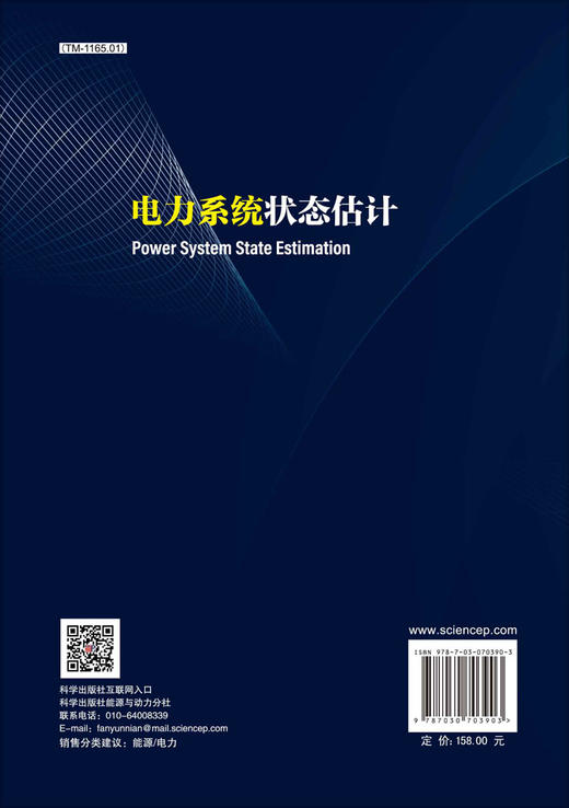 电力系统状态估计/陈艳波 于尔铿 商品图1
