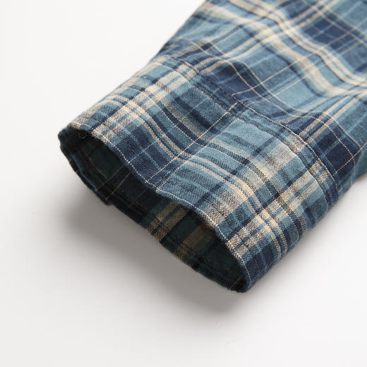 ROMI STUDIO“复古色彩”100%棉立裁色织格纹长袖连衣裙RMCSLA4665 【发货时间25-30天】 商品图4