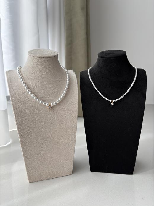 小众品牌正品简约经典优雅温柔珍珠真锆钻项链 商品图14