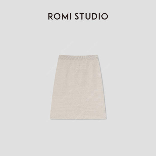 ROMI STUDIO“邂逅夏日”天然亚麻重工浮雕提花半身裙 RWCRXZ4171 商品图0