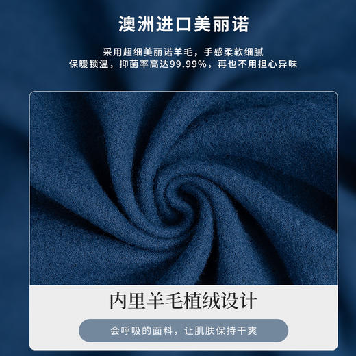 灰壳美利奴羊毛速秋冬保暖连帽抓绒外套户外徒步登山软壳防风干衣 商品图1