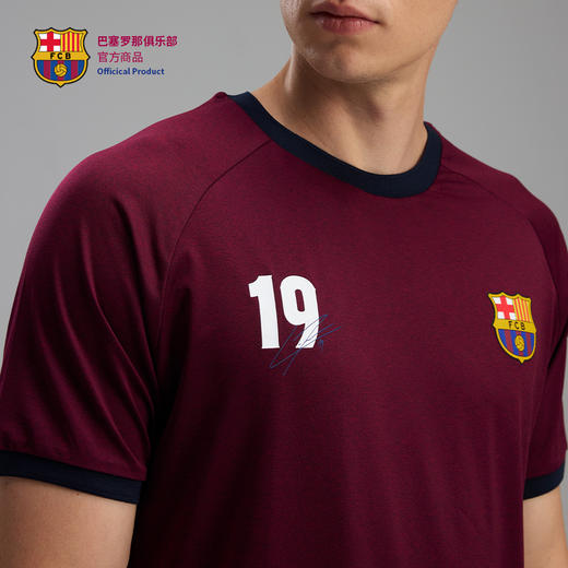 【官方正版】巴塞罗那俱乐部｜聚星巴塞罗那红色印号速干T恤夏日凉爽短袖 商品图4