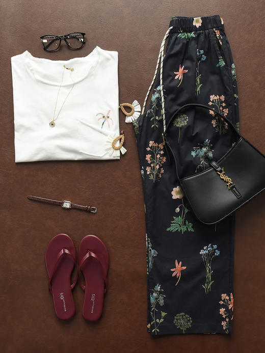 独特还花奶奶裤显瘦九分裤梨形身材救星来了 商品图7