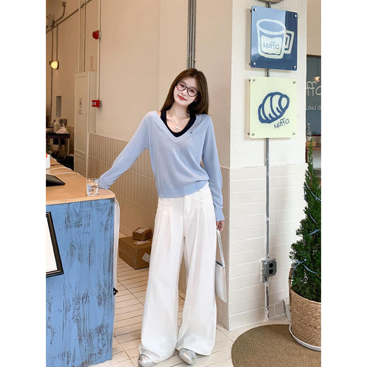 <曾小咸推荐>3.17现货秒杀 ！微信超特价！2色假两件拼接针织衫 日常159.99 立减80 秒杀79.99！！半身裙 秒杀99.99！！ 商品图11