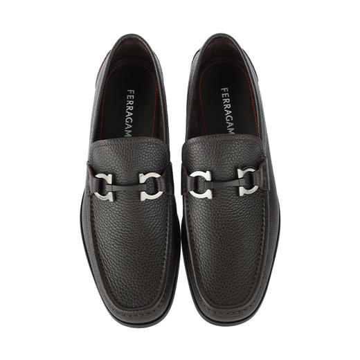 【新品到仓超惠秒】Salvatore Ferragamo 菲拉格慕 男士经典百搭马蹄扣商务休闲皮鞋 12410 商品图5