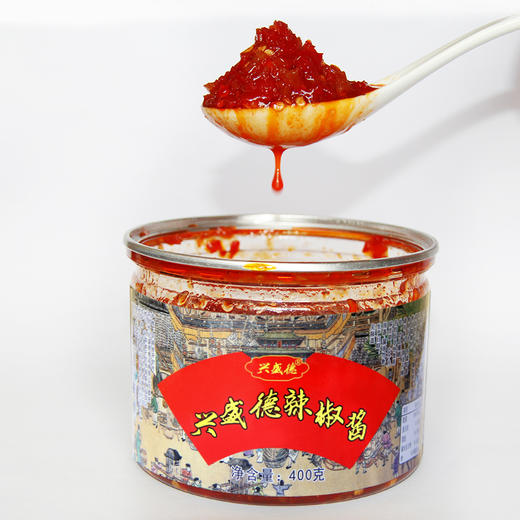 兴盛德辣椒酱开封特产拌饭酱400g大瓶装香辣剁椒下饭菜小米剁椒酱 商品图2