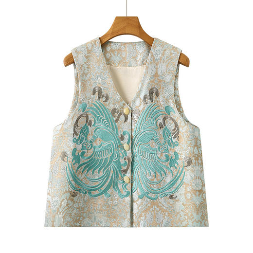 【预售3天】PY 新中式国风高级重工刺绣马甲 &X-7565 商品图1
