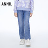 女童全腰梭织牛仔裤冬季新款安奈儿童装EG546574 商品缩略图0
