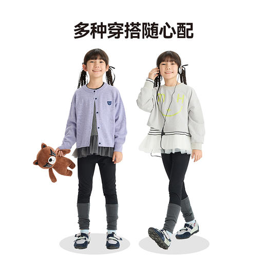 漫画家【堆堆裤】女童打底裤撞色拼接堆堆袜亲肤舒适弹力打底裤 商品图3