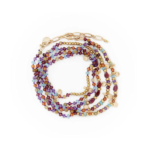 北京仓｜ROOM SERVICE-ADOUM-紫水晶 串珠 多圈 手链（多种戴法）［法国设计师］ 商品图7