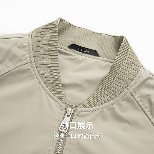 【门店同款】螺纹棒球领夹克2025秋新款扛皱易打理工装外套 商品图6