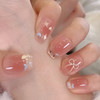 【裸色渐变×猫眼钻光✨】高质感美甲新宠，裸色带钻渐变猫眼穿戴甲新款，百搭日常也能C位出道💅 商品缩略图10