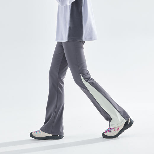 cicochild 25秋季新款中大女童磨绒微喇裤高弹无痕腰显瘦运动长裤 商品图4