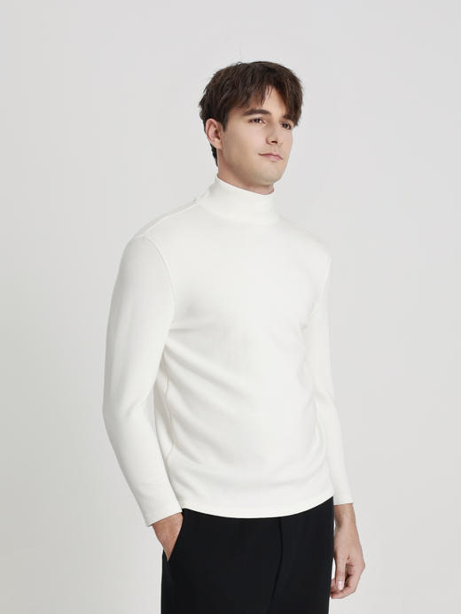 callisto白色弹力莫代尔T恤 商品图3