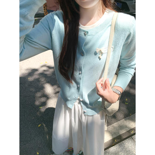 <曾小咸推荐>韩系温柔风软糯针织开衫 商品图1