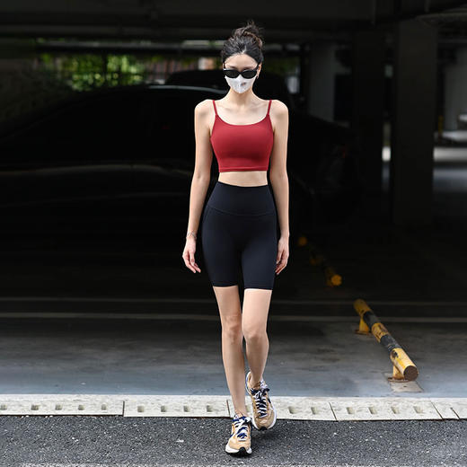 新裸感|云感系列 瑜伽背心带胸垫女运动速干美背内衣吊带文胸bra 商品图4