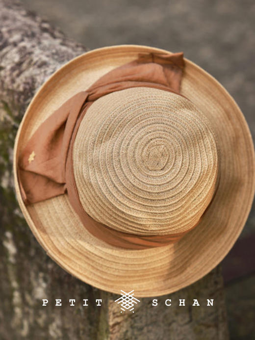 PETIT SCHAN小闪 #087 Paris in Dreams 戏梦巴黎 法式浪漫纸辫蝴蝶结卷边遮阳帽 商品图0