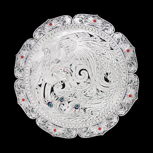 子佩集S999银手工银花丝【凤舞云霄花丝盘】大师工坊原创设计【FWYX】2506 商品图10