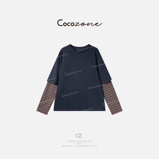 COCO ZONE 刘一一【100棉】圆领实用主义精致细节感T恤CD1A1176 商品图0