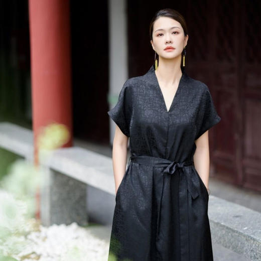 HERA CHOLE中女老钱风连衣裙 ，东方手艺面料撑起的女性美，任时光穿梭，美人不迟暮【3-5天，周末顺延】【G】 商品图3