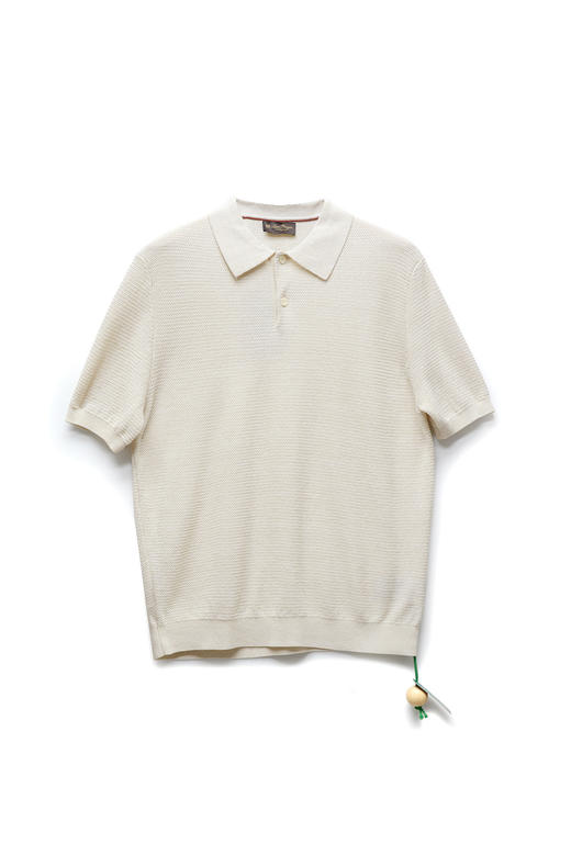 意式奢华2025夏季新款天丝亚麻混纺透气凉感针织短袖POLO衫男款！ 商品图6