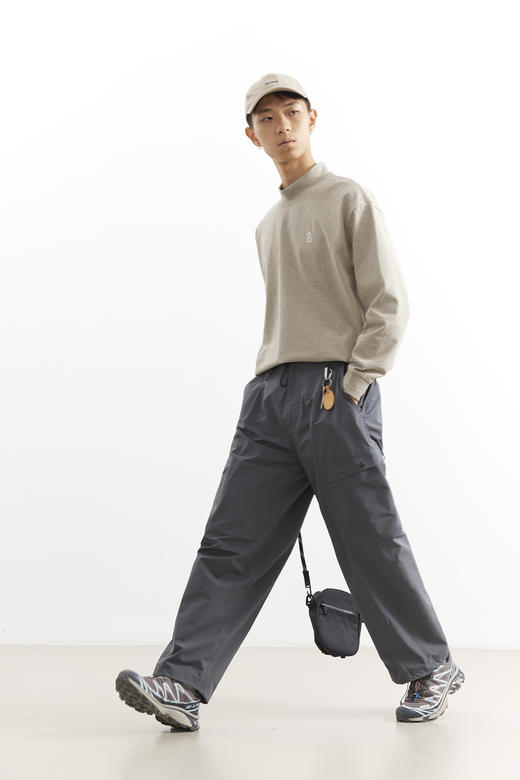 吃茶去chichaqu25经典全棉保暖半高领领长袖T恤城市休闲男女 商品图1