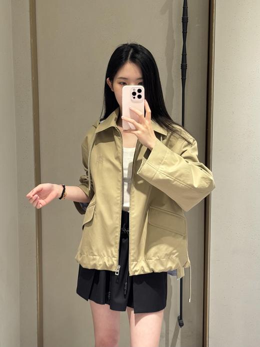 罗意威 25Fw秋冬新款 微标刺绣口袋抽绳宽松连帽风衣外套（ZY*MM） 商品图0