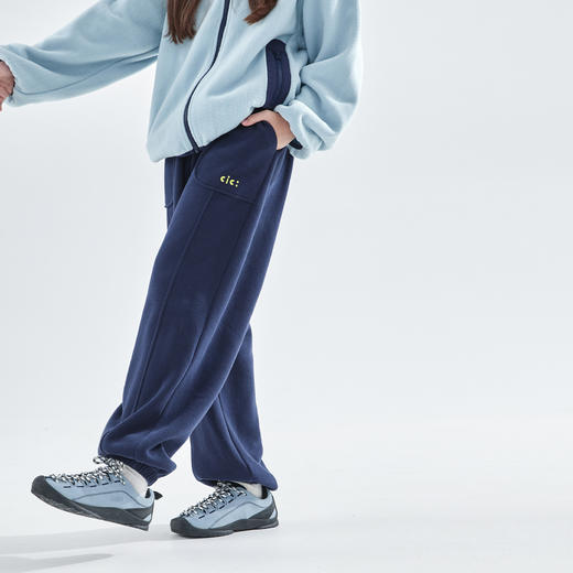 cicochild 25年秋季新款中大女童复古休闲卫裤内里磨绒保暖束脚裤 商品图4