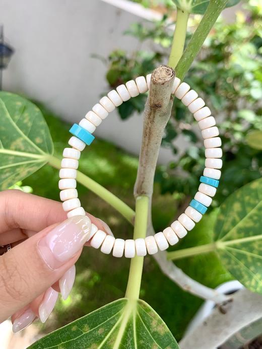 西比利亚冰河时代·猛犸xiang牙药片珠直切绿松石手串合集（3-5天左右） 商品图3