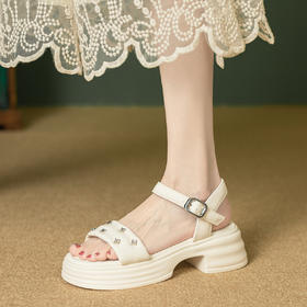 【品牌直发】金利来GOLDLION 圆头搭扣时装凉鞋5325345