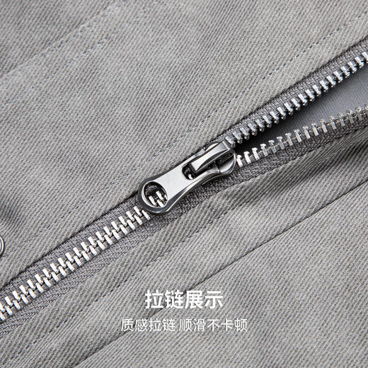 【潮流复古】圣得西男士翻领夹克2025年秋季新款易打理休闲风外套 商品图9