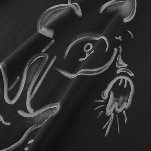 gxgjeans男装 【230G重磅全棉】25年夏新款大落肩潮趣卡通印花男短袖T恤K&C 商品图1